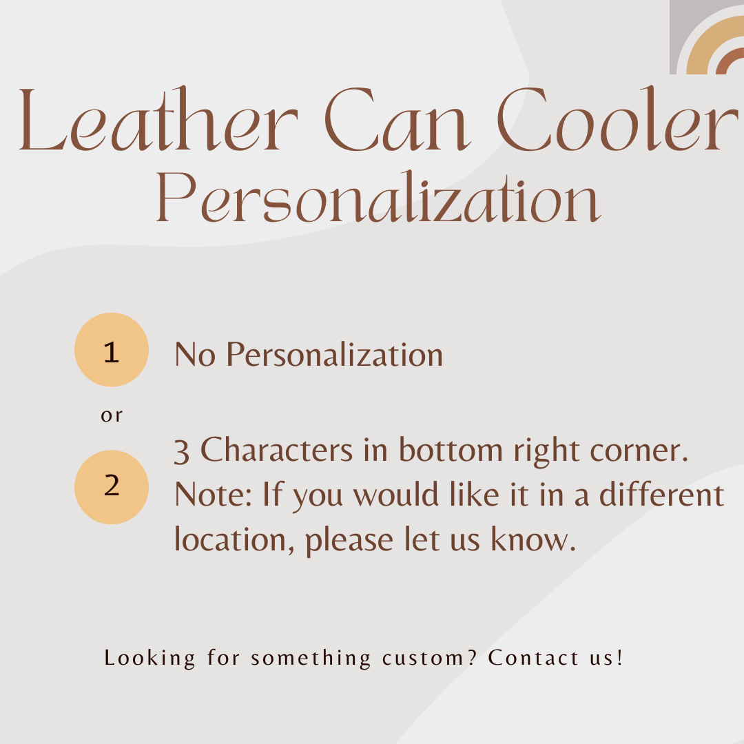 Leather Can Cooler
