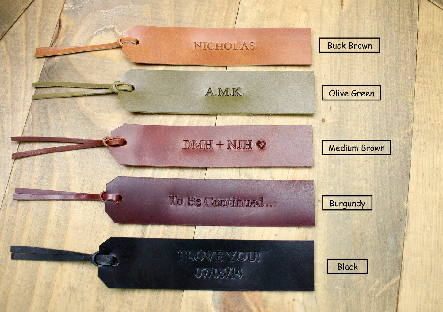 Leather Bookmark