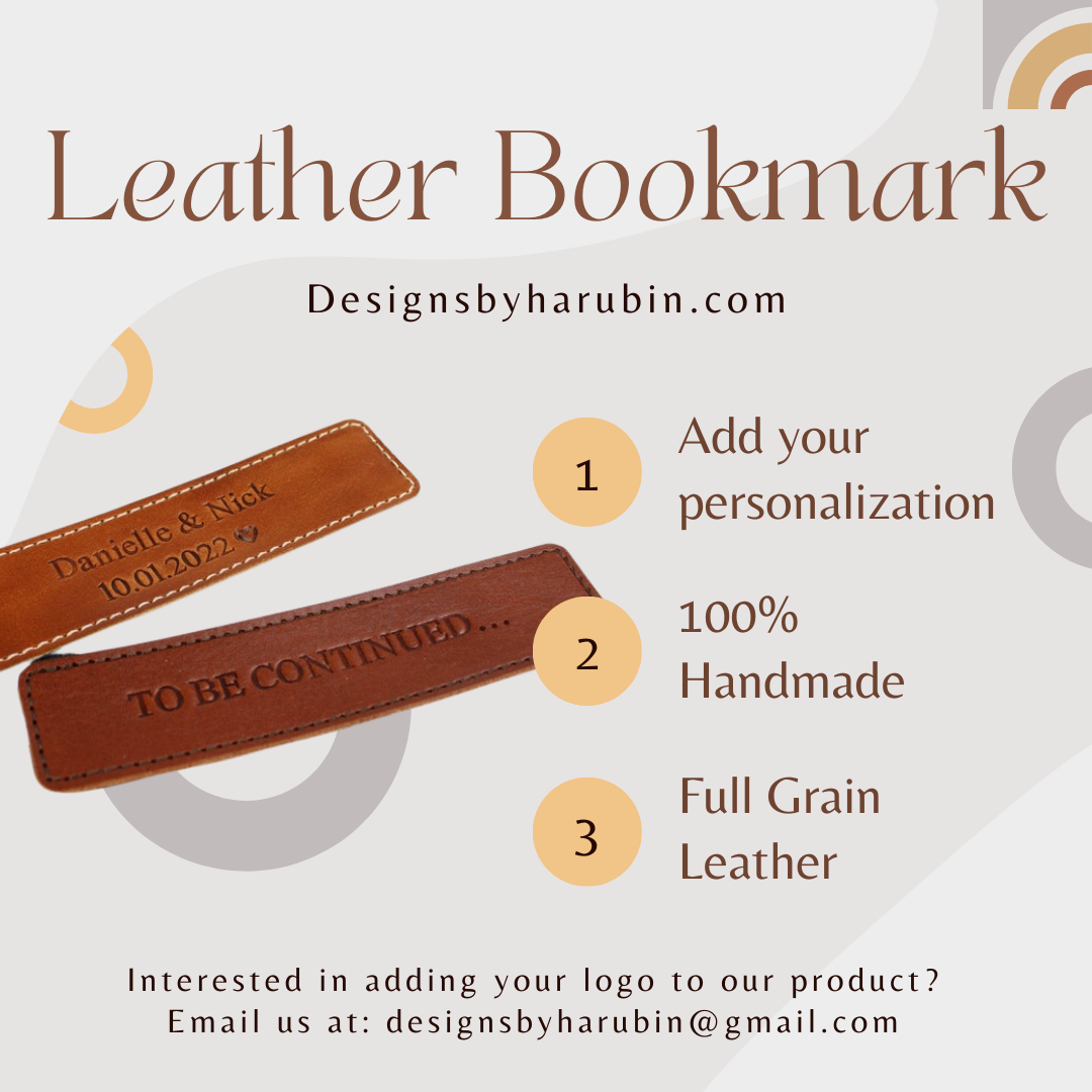 Stitched Leather Bookmark