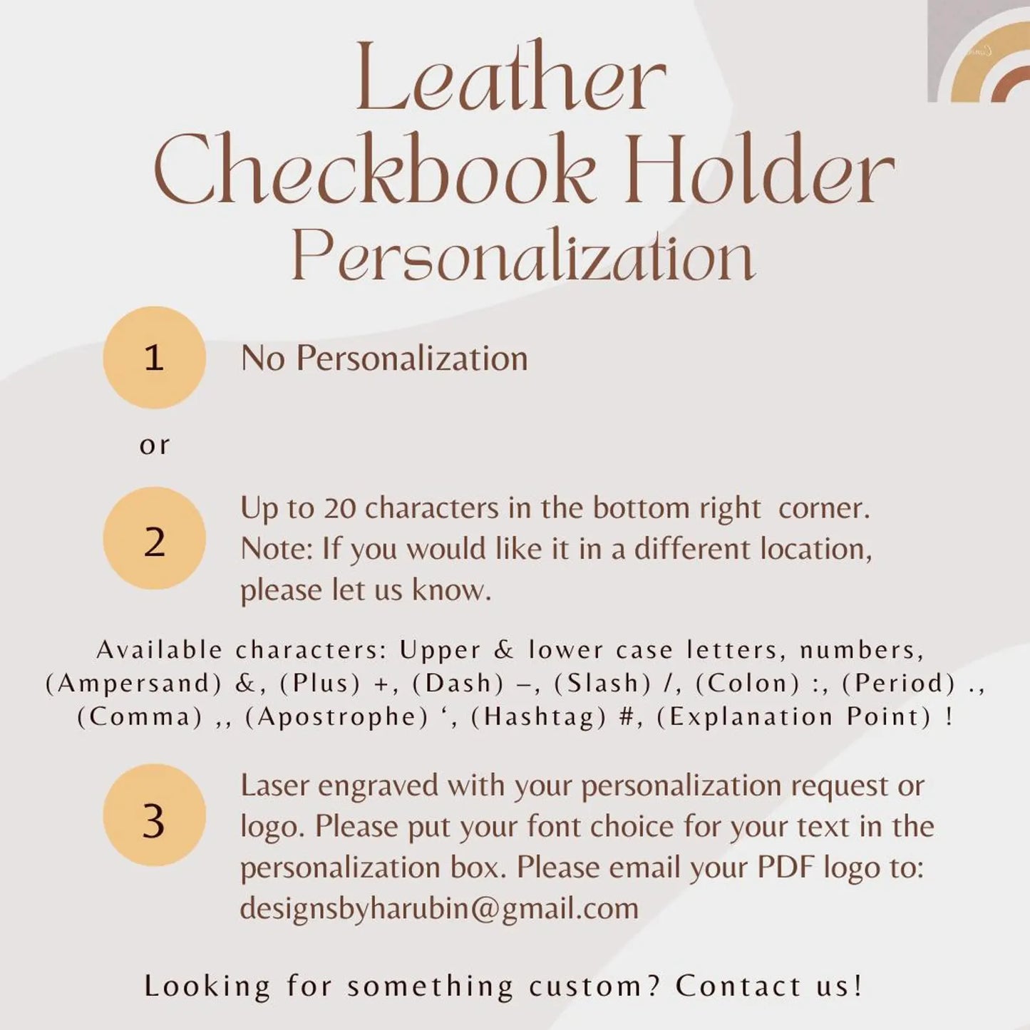 Buck Brown Leather Checkbook Holder