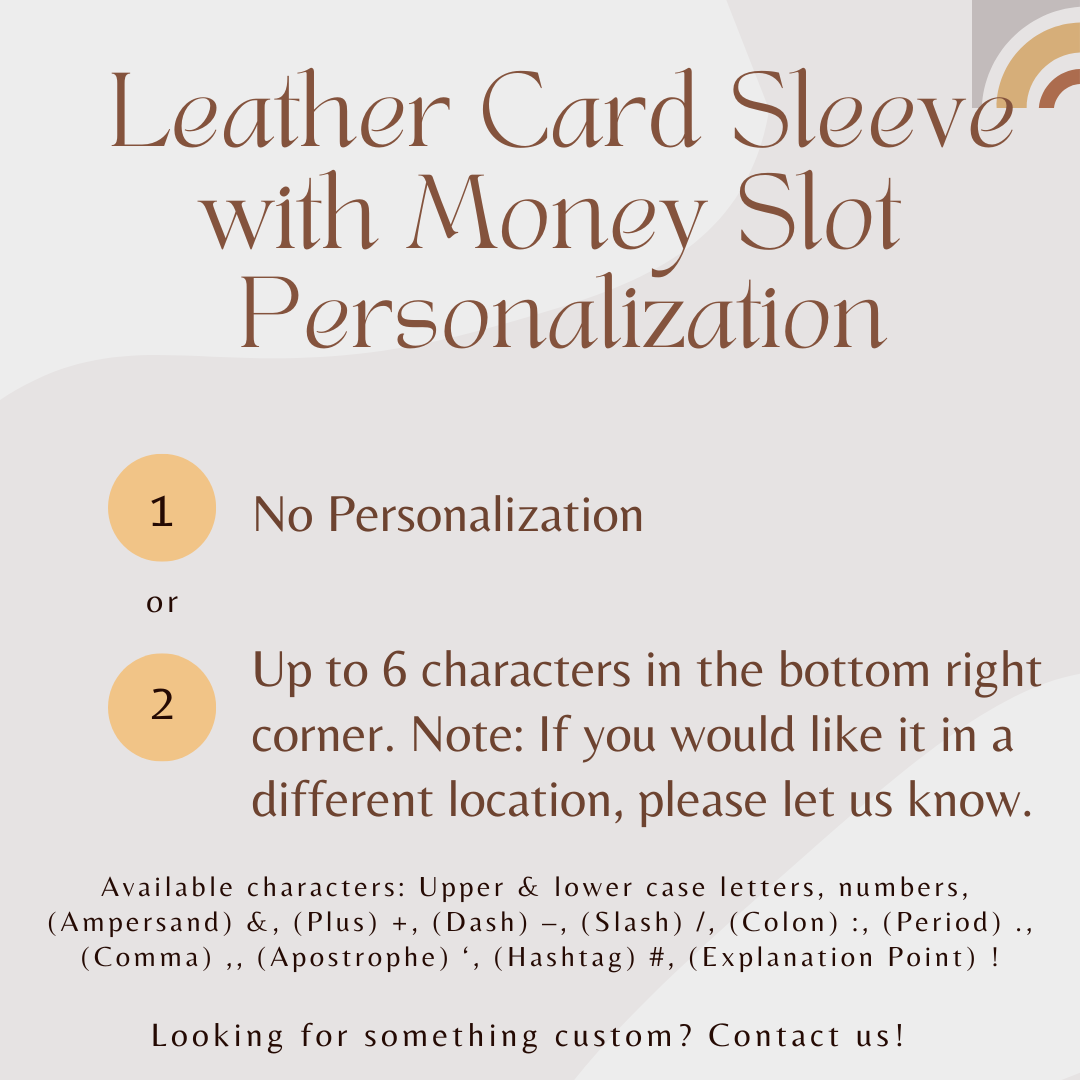 Black Leather Money Slot Wallet