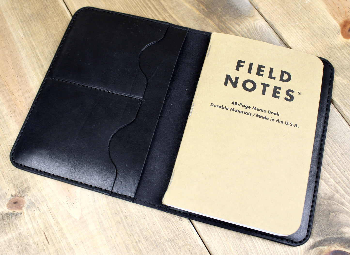 Handmade Leather Field Notes Journal. Leather refillable notebook. 3rd anniversary gift for men or women. Leather notebook cover. Leather accessory gift. Leather wallet handmade with notebook.
