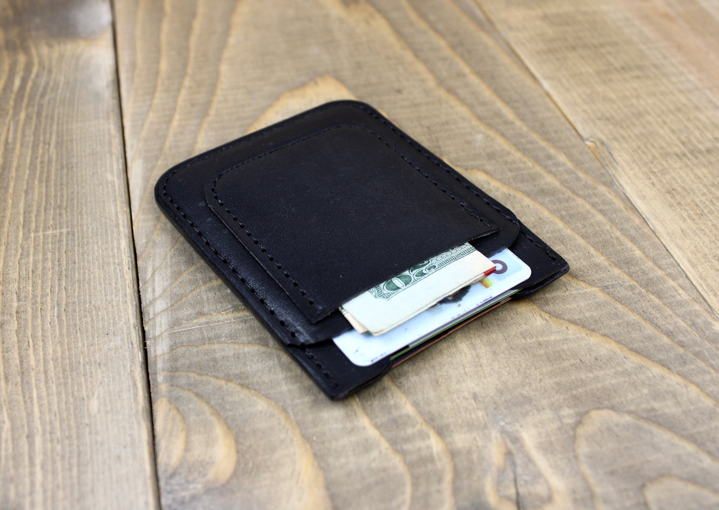 Handmade leather wallet for men. leather front pocket wallet. slim wallet for men. 3rd anniversary leather gift. personalized leather wallet. card sleeve leather wallet. money slot leather wallet.
