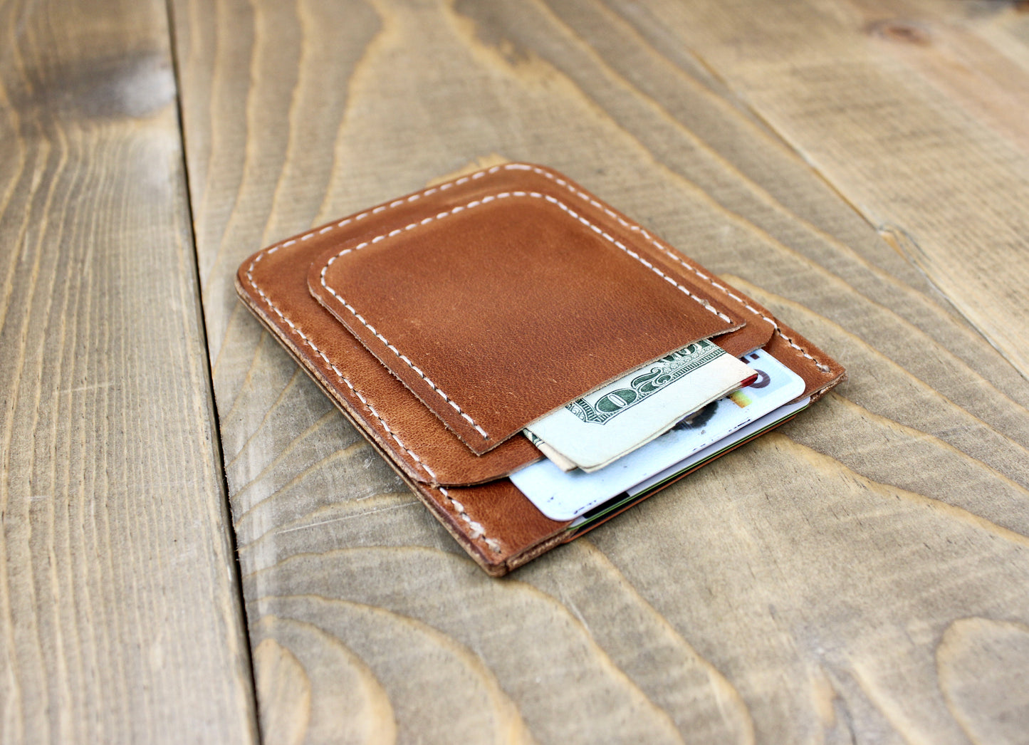 Handmade leather wallet for men. leather front pocket wallet. slim wallet for men. 3rd anniversary leather gift. personalized leather wallet. card sleeve leather wallet. money slot leather wallet.