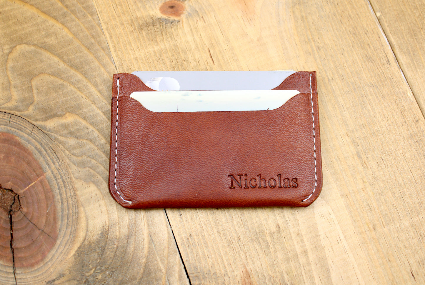 Slim Leather Handmade with Personalized. Front pocket leather wallet. handmade mens wallet. 3rd anniversary leather wallet. leather waller for men. anniversary gift men. card pocket wallet. business card wallet. business card holder.