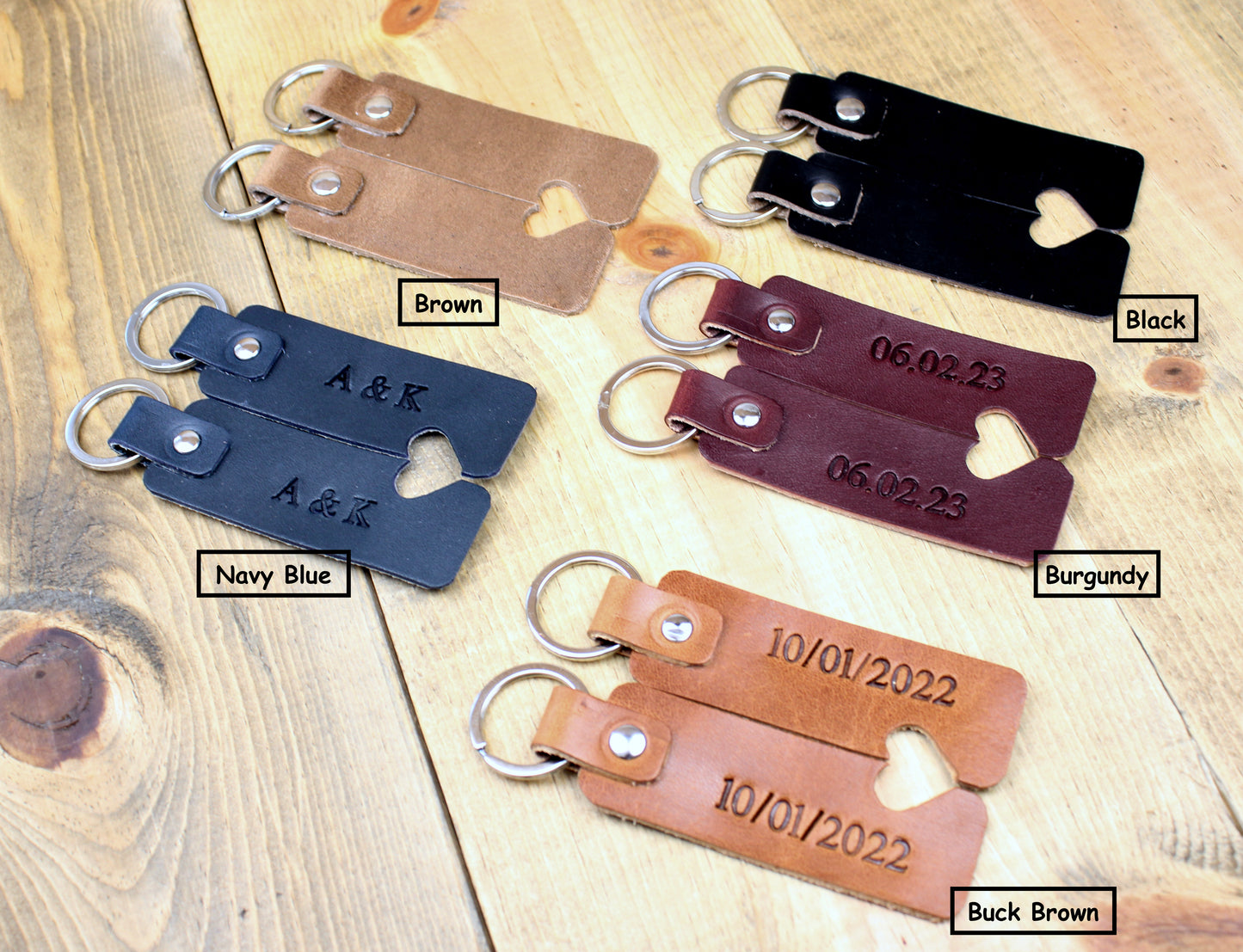 Leather Keychain. Couples keychain. 3rd anniversary gift. Keyhchain for women. keychain for men. leather key chain. valentines day keychain. keychain for men.