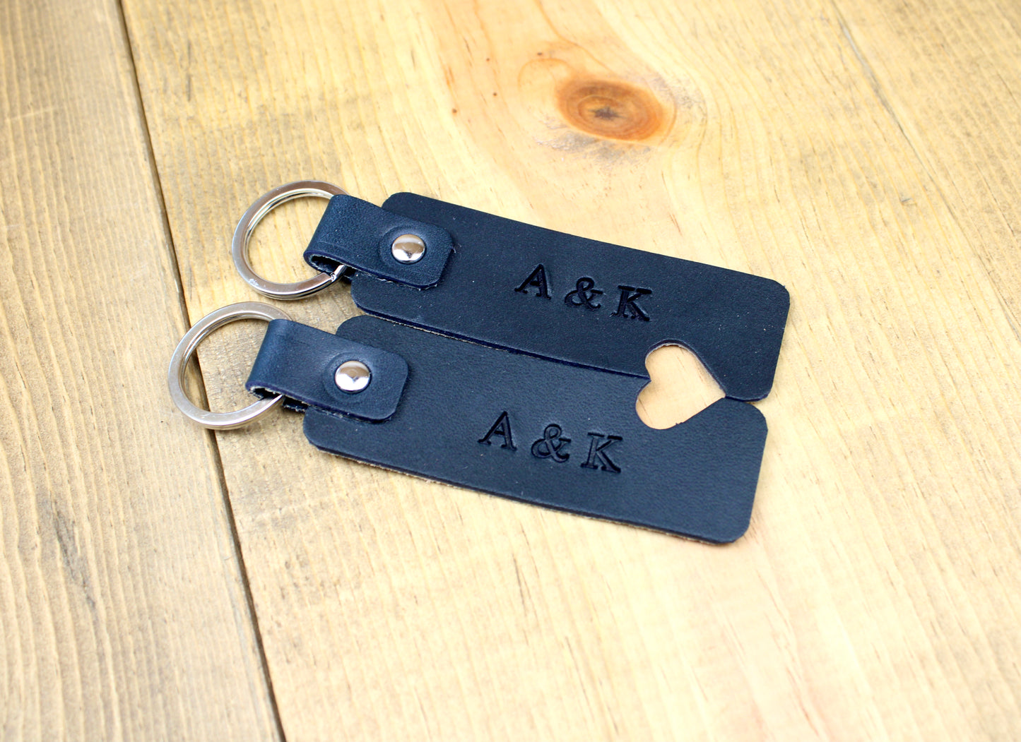 Leather Keychain. Couples keychain. 3rd anniversary gift. Keyhchain for women. keychain for men. leather key chain. valentines day keychain. keychain for men.