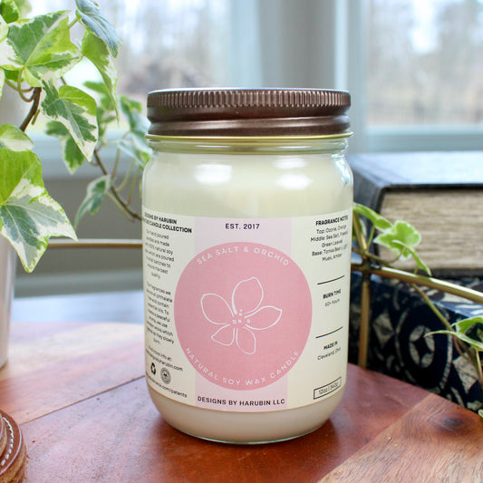 Sea Salt & Orchid Soy Candle