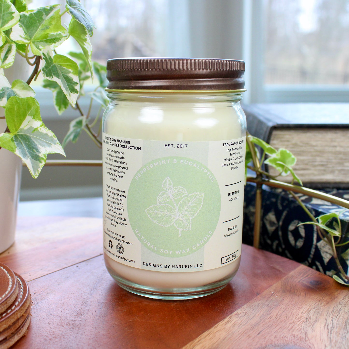 Peppermint & Eucalyptus Soy Candle