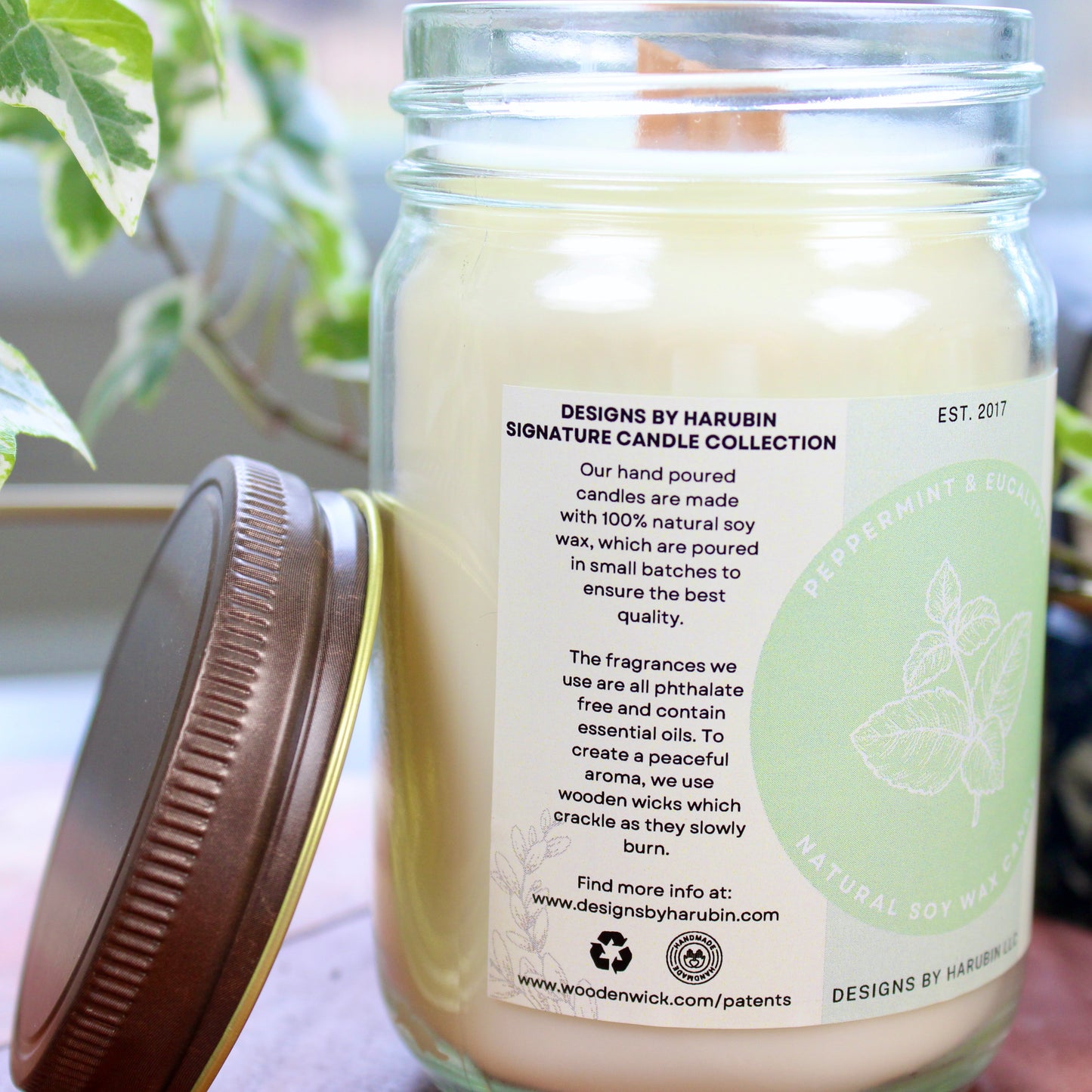 Peppermint & Eucalyptus Soy Candle