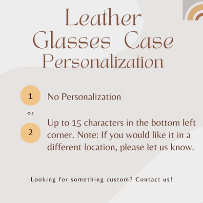 Medium Brown Leather Glasses Sleeve