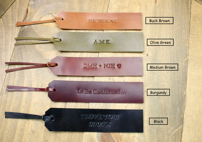 Leather Bookmark