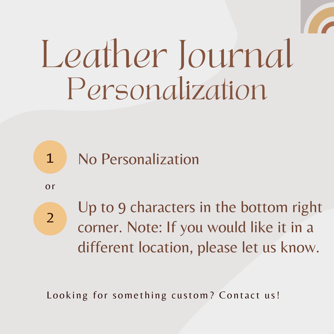 Medium Brown Leather Journal