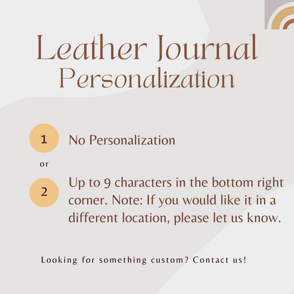 Medium Brown Leather Journal