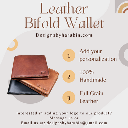 Buck Brown Leather Bifold Wallet