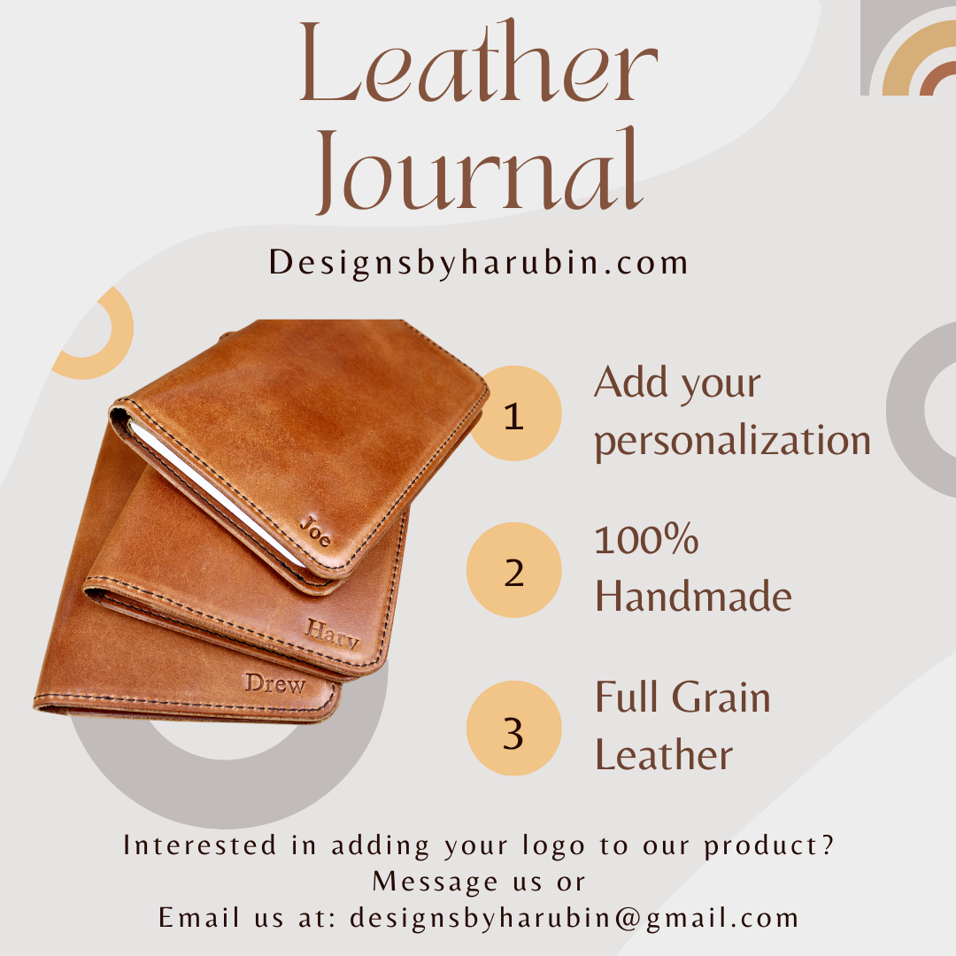 Medium Brown Leather Journal