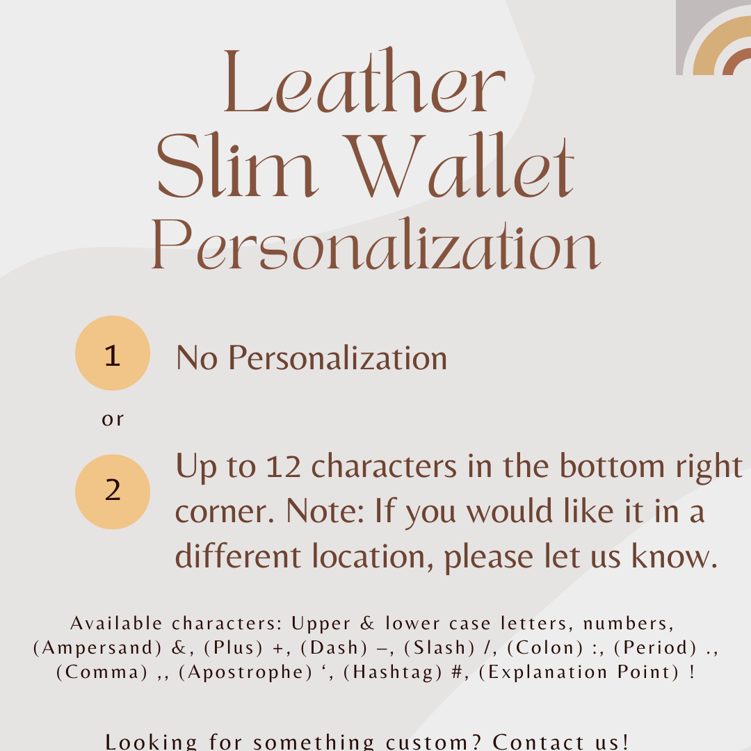 Medium Brown Leather Slim Wallet