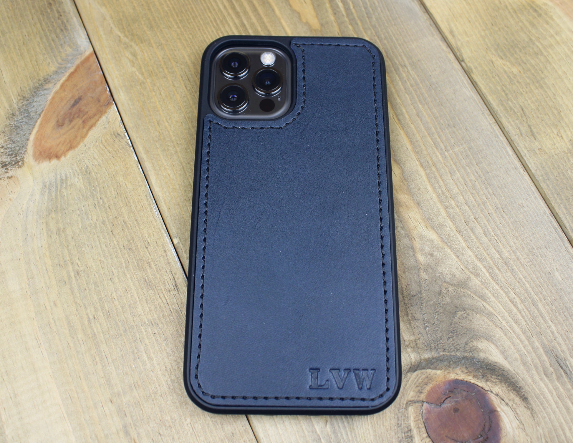 Navy Blue iPhone Leather Case Navy Blue iPhone Leather Case