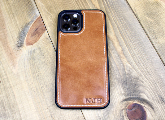 Buck Brown Leather iPhone case. Handmade leather iPhone case for men or women. iPhone 7, iPhone 8, iPhone SE, iPhone 11, iPhone 11 Pro, iPhone 11 Pro max, iPhone 12, iPhone 12 Pro, iPhone 12 Pro max, iPhone 13, iPhone 13 pro, iPhone 13 pro max leather case. 