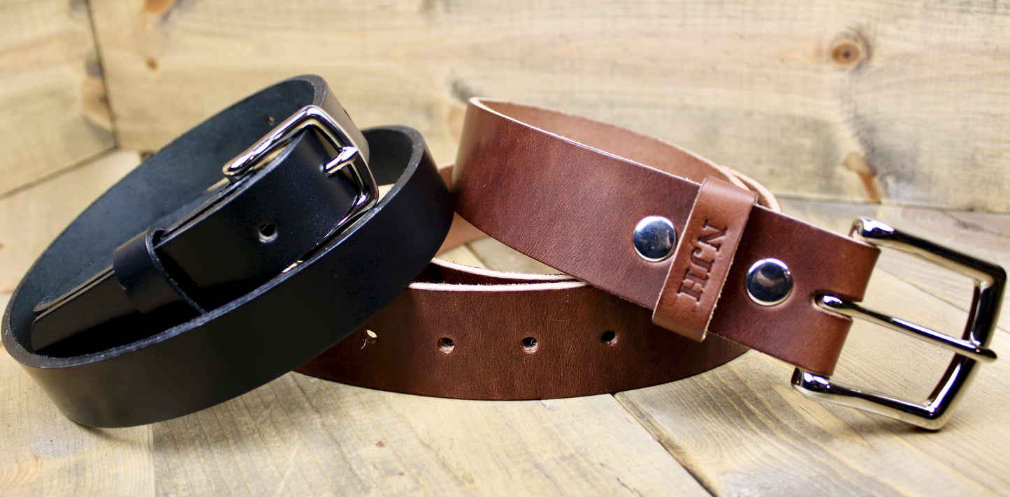 Designs By Harubin Handmade Personalized Leather Belt