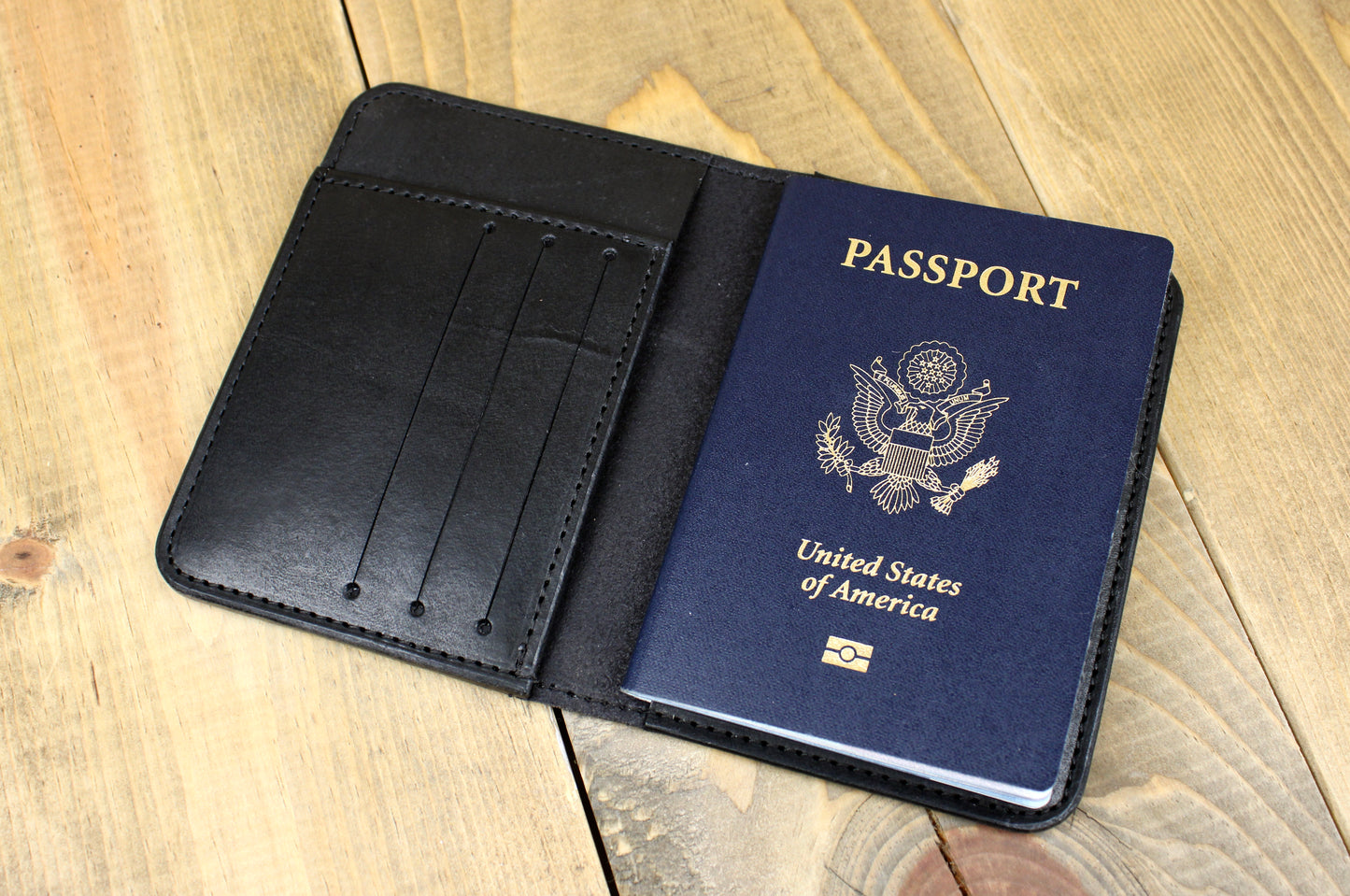 Passport Wallet Leather No. 27, American Made