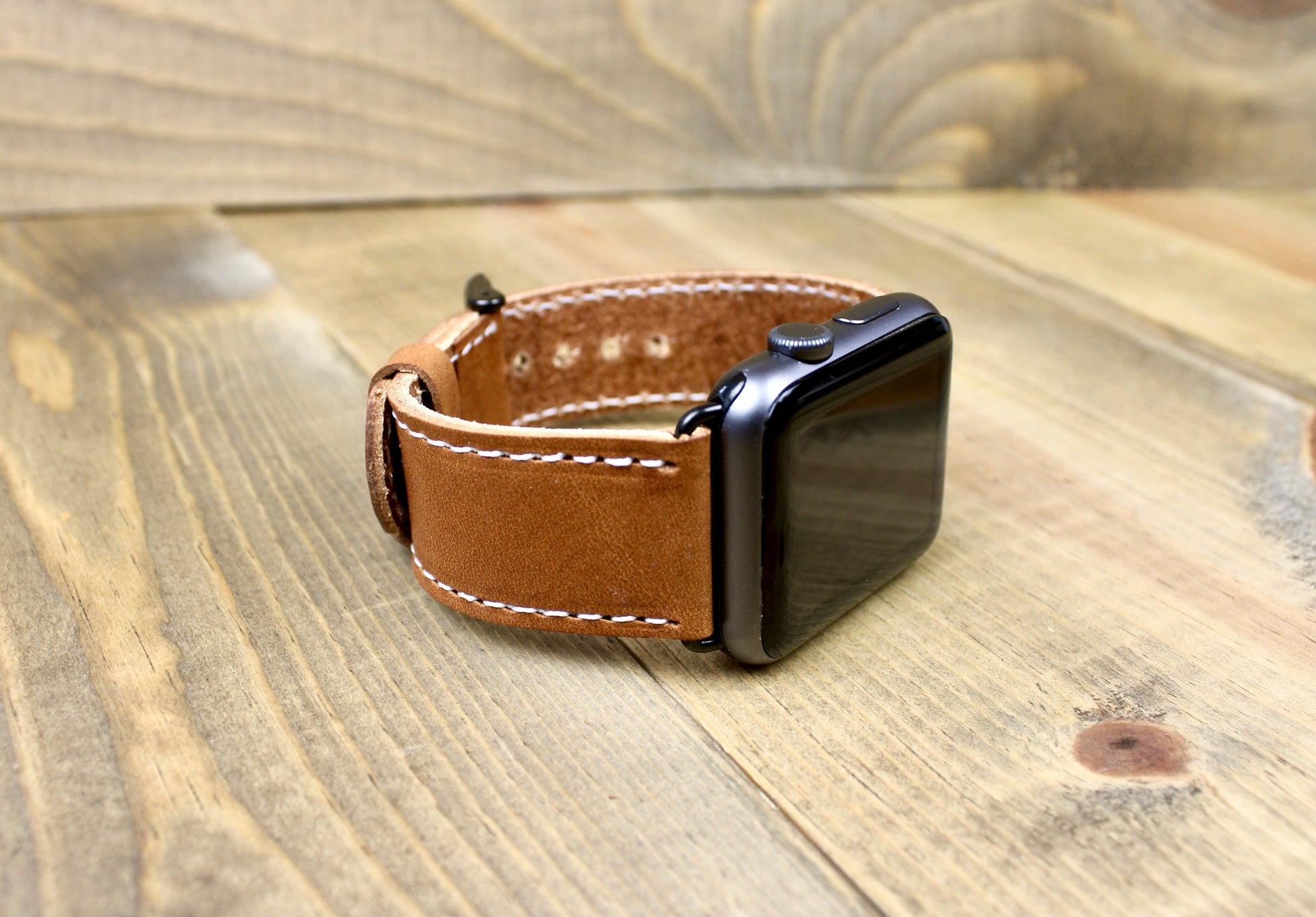Leather Apple Watch Band  Made from Horween Leather