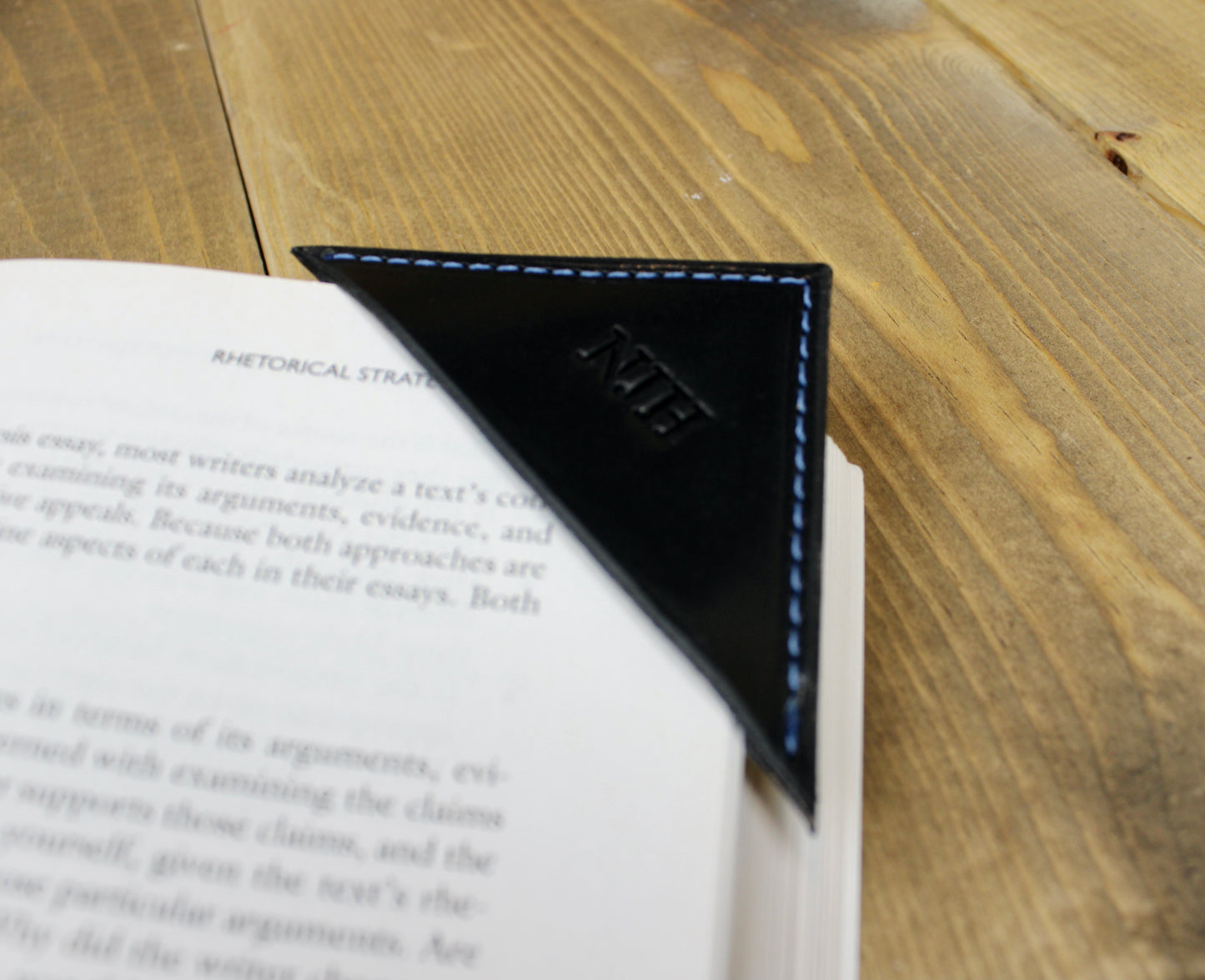 Leather Corner Bookmark