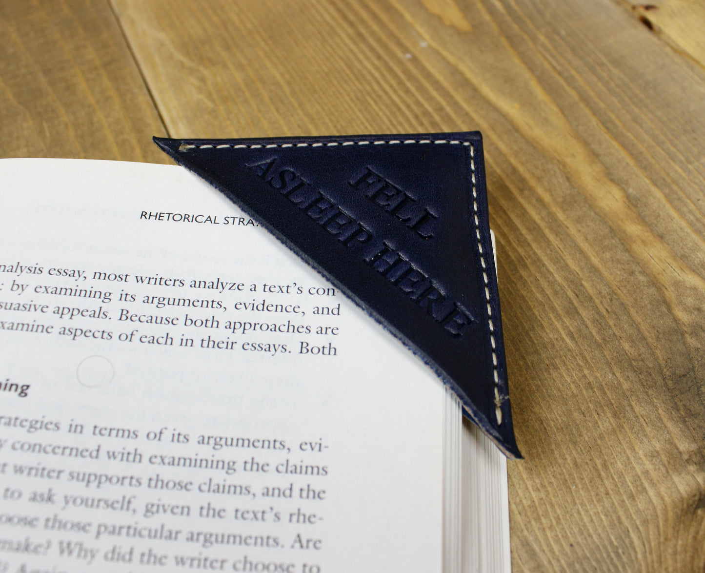 Leather Corner Bookmark