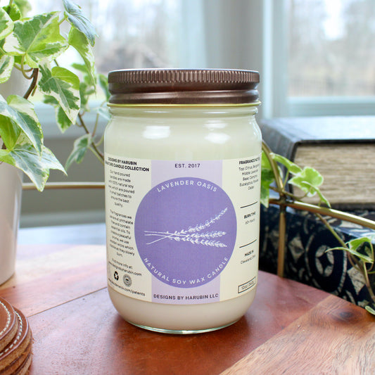 Lavender Oasis Soy Candle