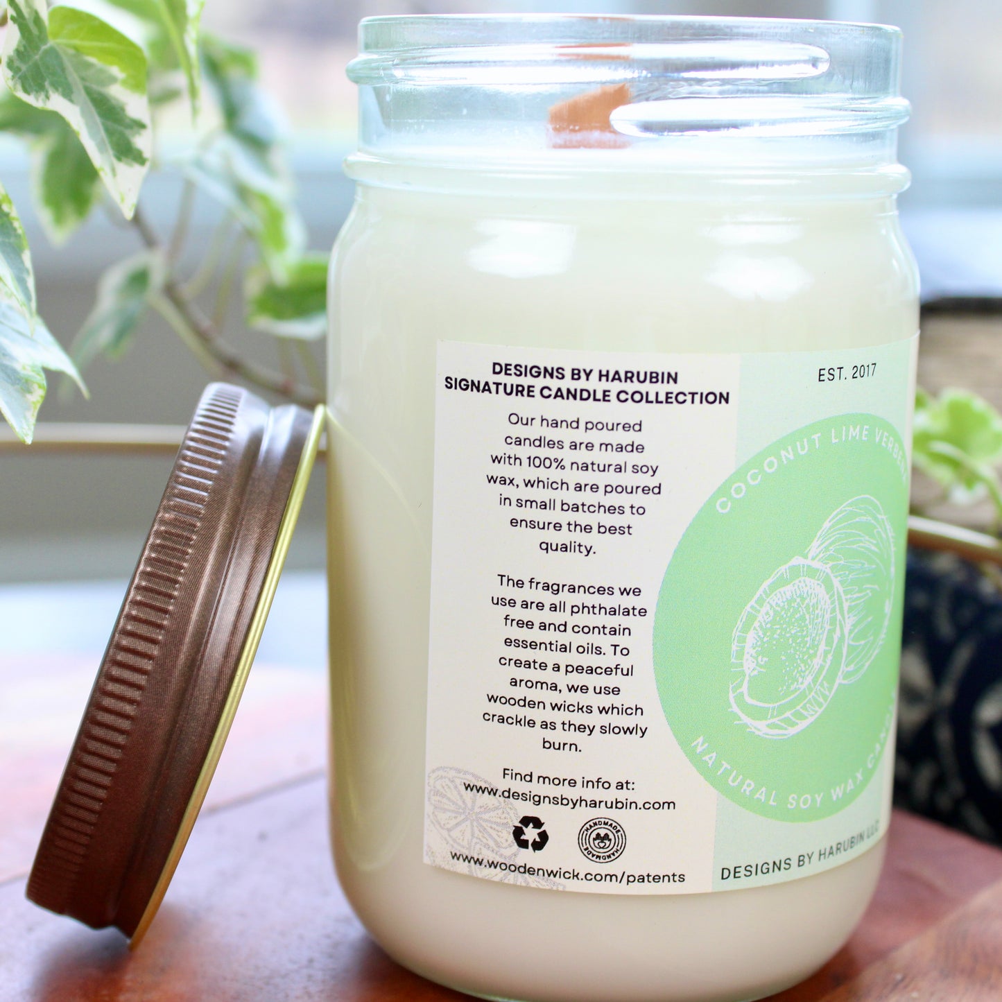 Coconut Lime Verbena Soy Candle