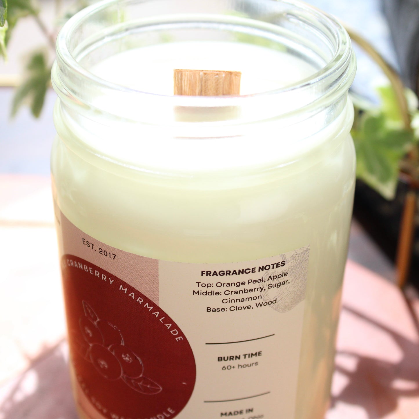 Apple Cranberry Marmalade Soy Candle