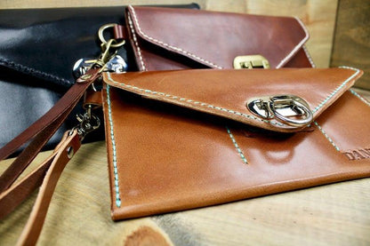 Leather Wristlet Wallet - Designs By Harubin