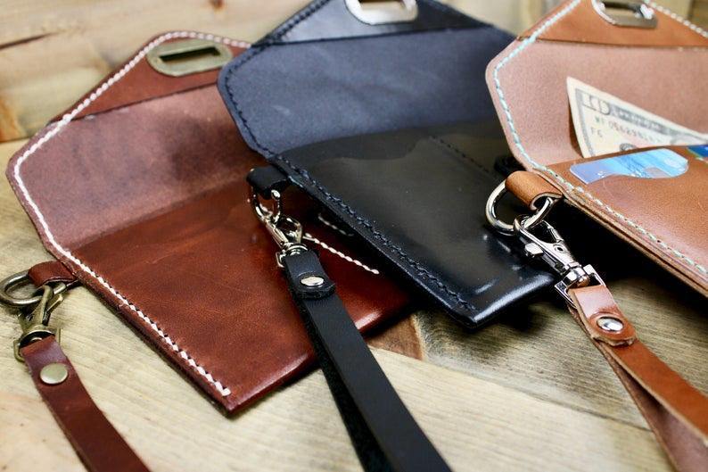 Leather Wristlet Wallet - Designs By Harubin